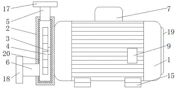 水泵电机结构示意图